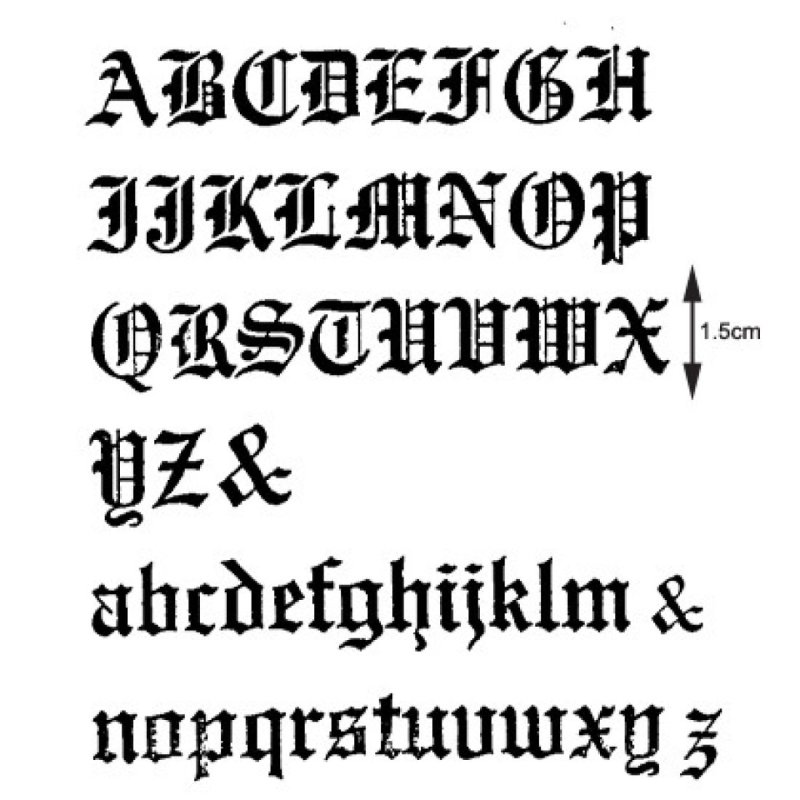 Современная Готическая каллиграфия