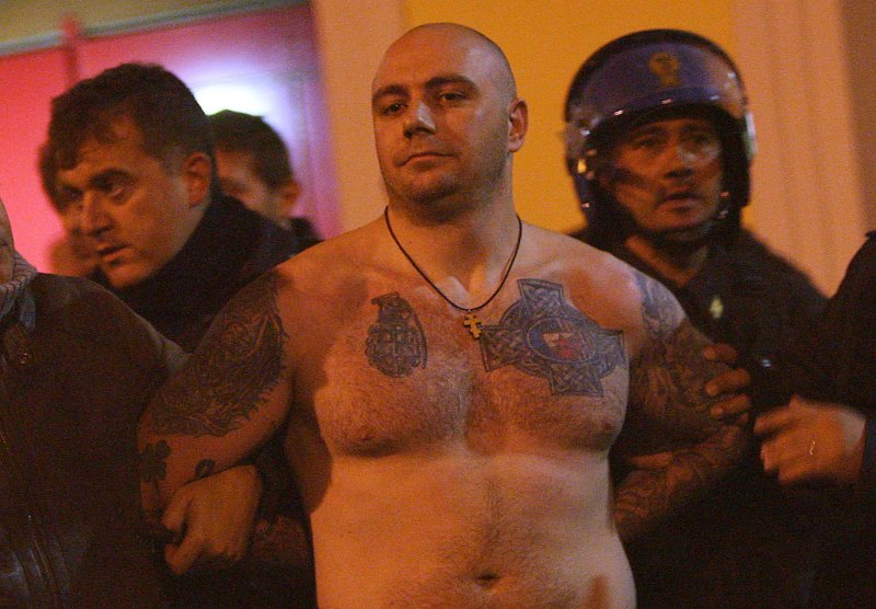 Тату боксер Олд скул
