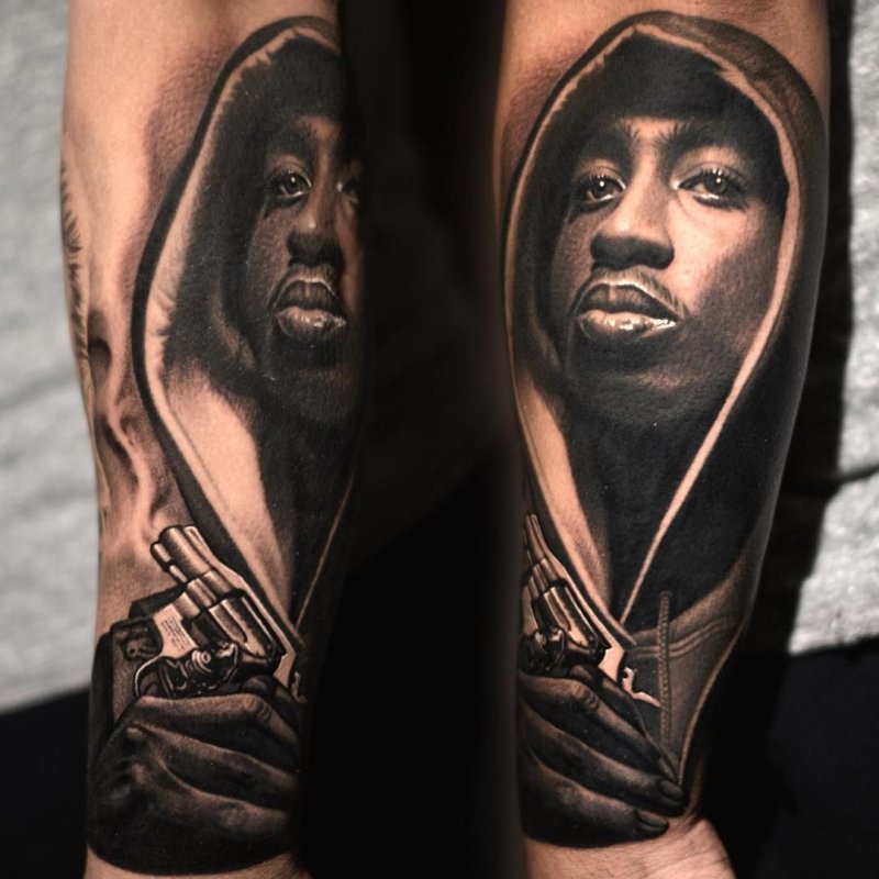Tupac Shakur Tattoo portrait Episode 1