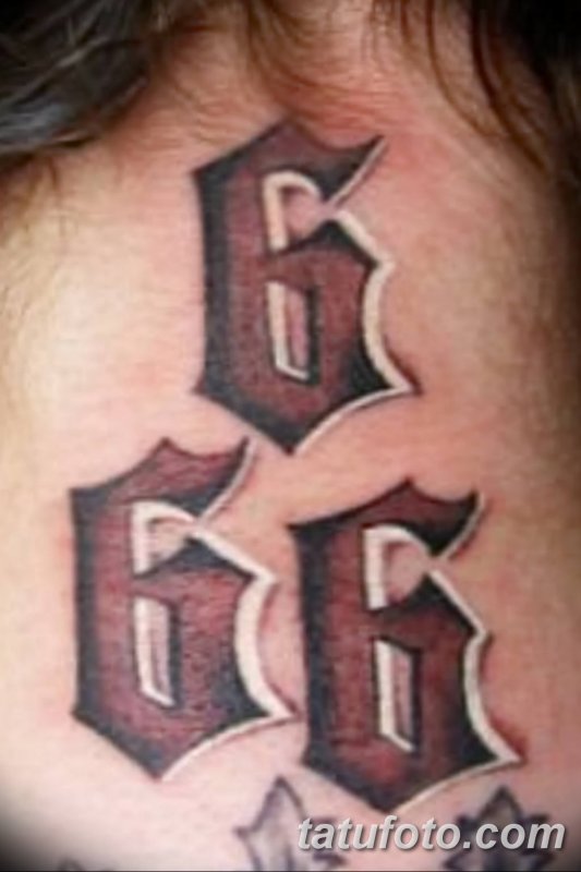 Тату 666 эскизы
