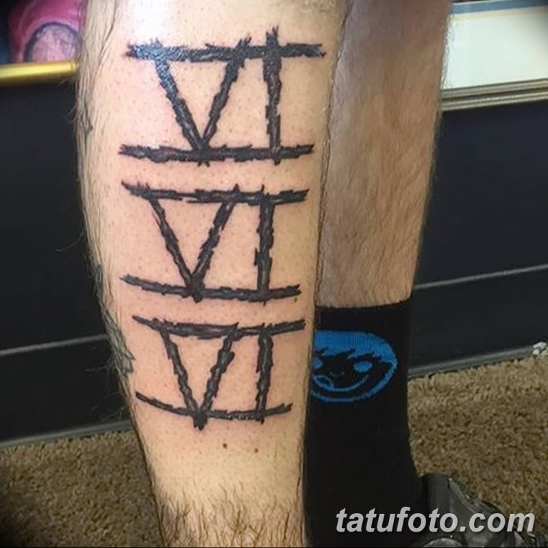 Число 666 тату
