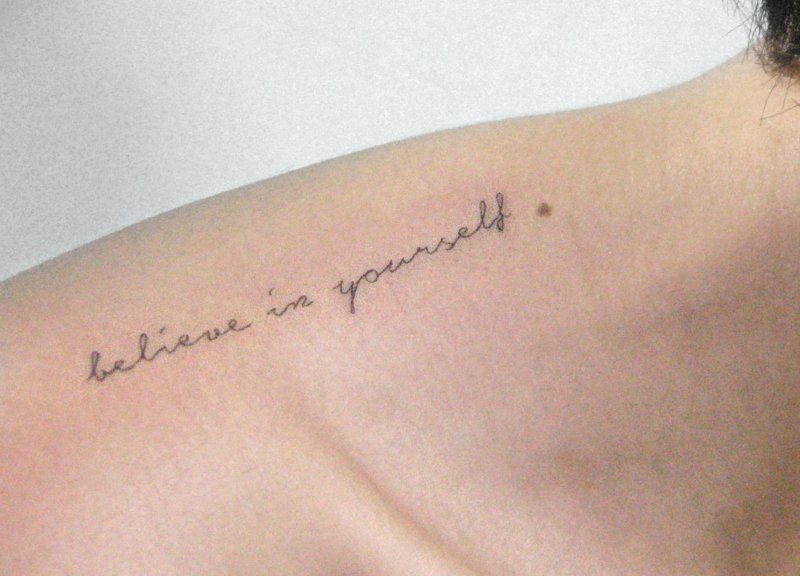Татуировка believe in yourself