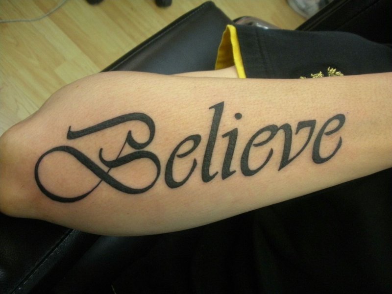 Татуировка i believe