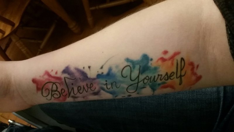 Live Love believe татуировку