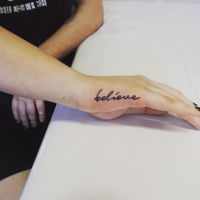 Тату believe
