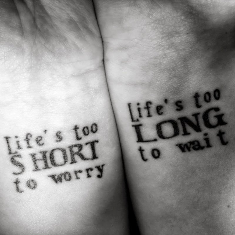 One Love one Life тату на руке