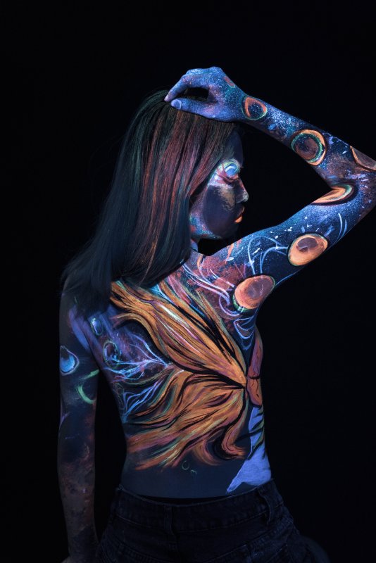 Боди-арт художника John Poppleton