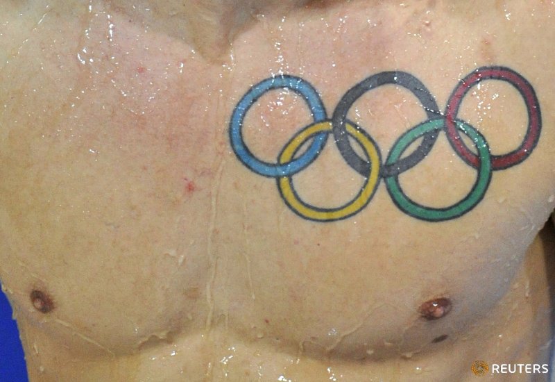 Кольца олимпиады тату