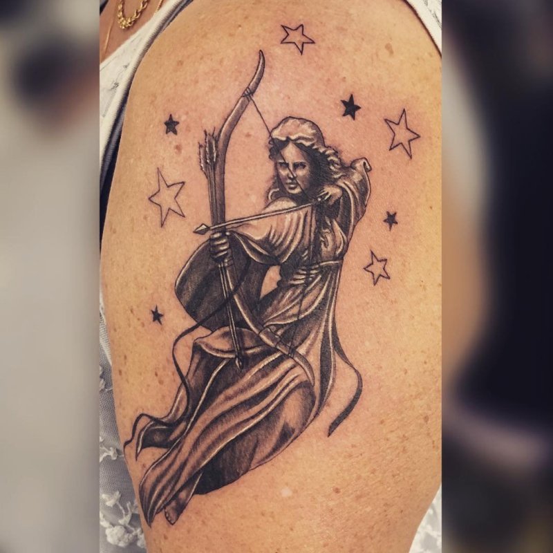 Стрелец Sagittarius тату