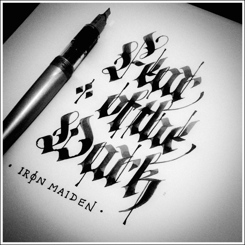Леттеринг Parallel Pen