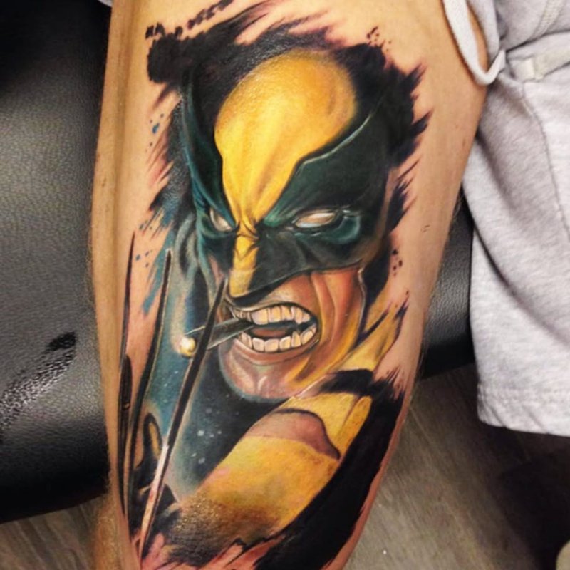 Wolverine Marvel тату