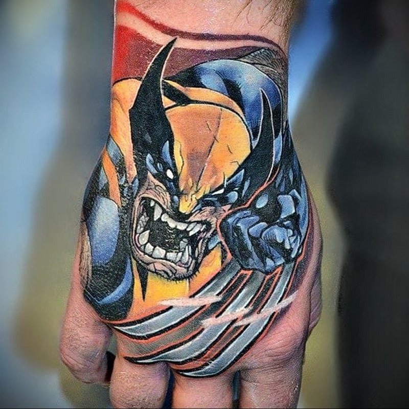 Wolverine Marvel тату
