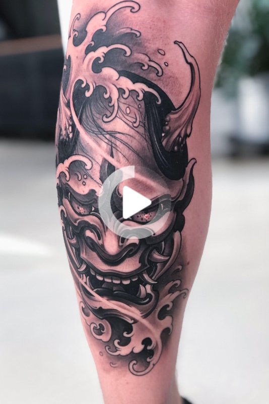Hannya Mask тату