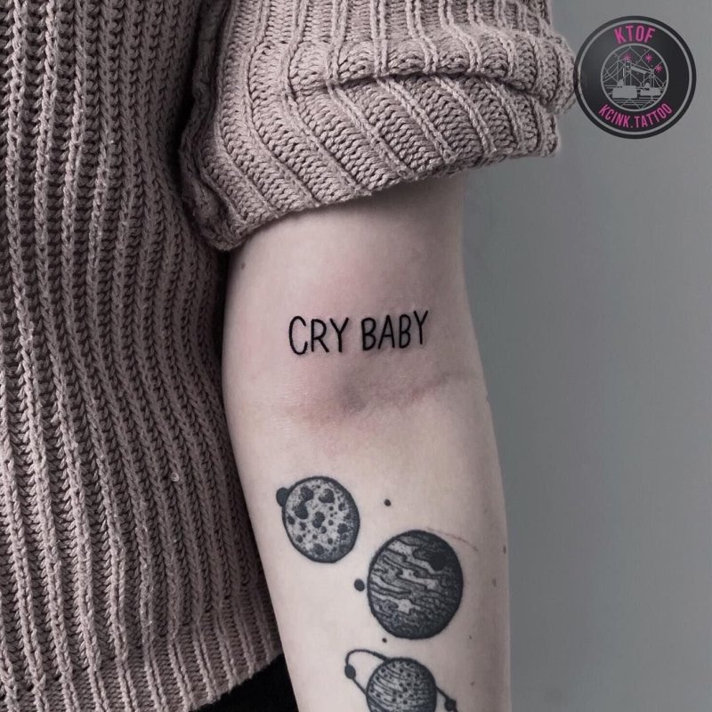 Эскиз тату Baby