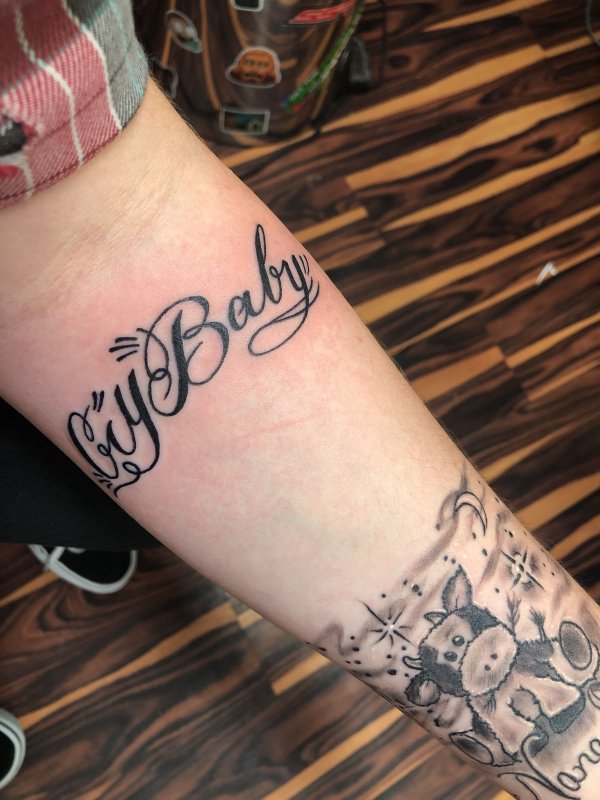 Тату лил пип Cry Baby