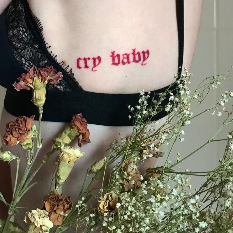 Татуировки надписи Bauby