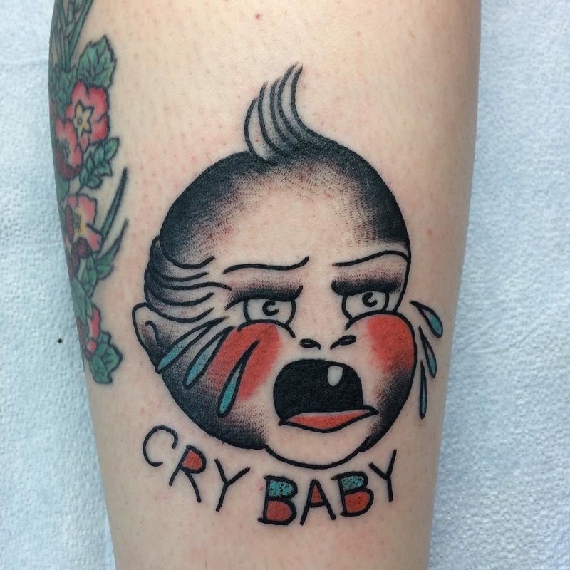 Crybaby Мем Татуировка