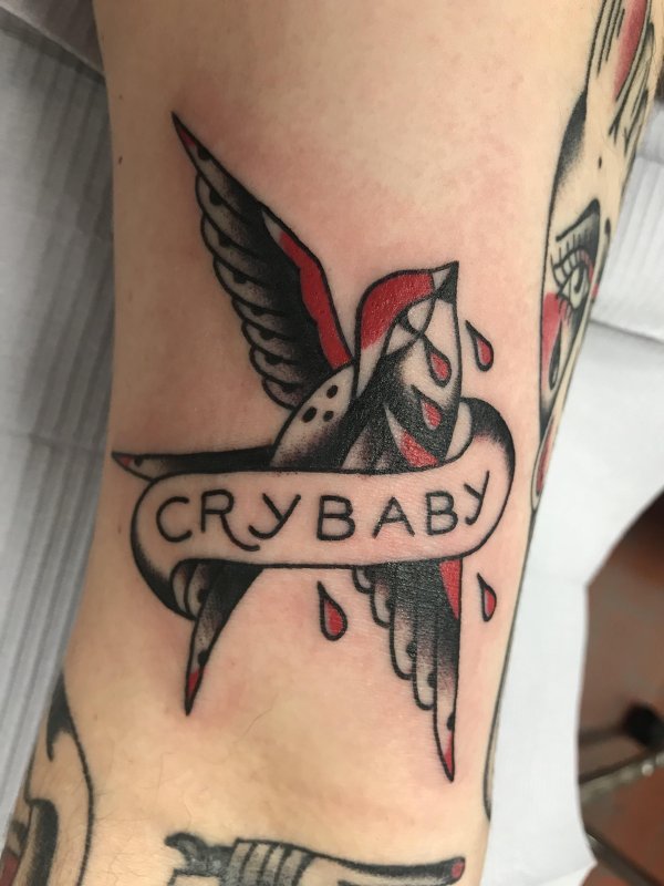 Тату die young Lil Peep