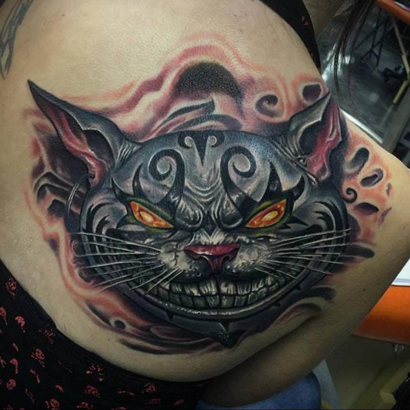 Красивые тату кошек