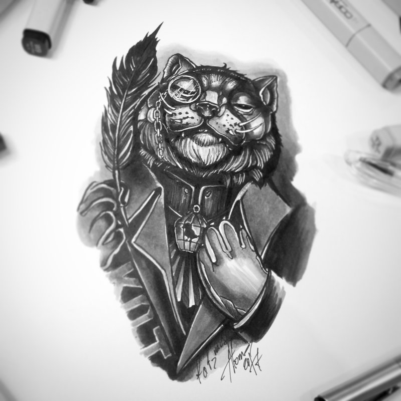 Татуха Чеширский кот