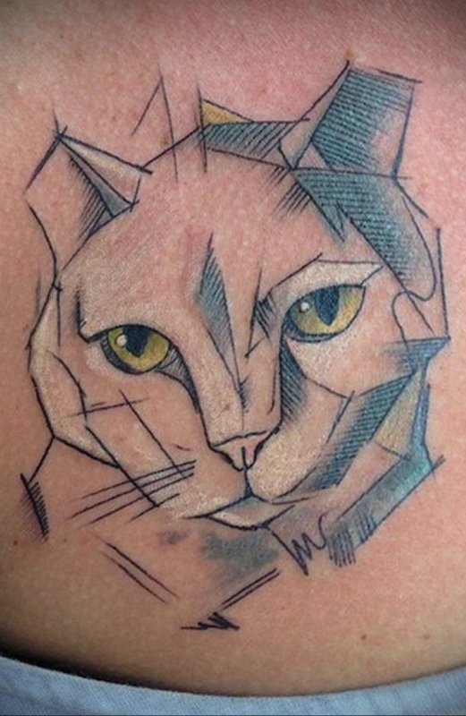 Кот Графика эскиз