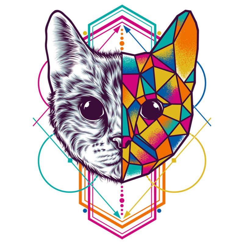 Парные тату котики