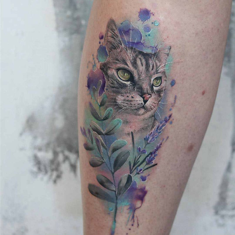 Тату котики эскизы