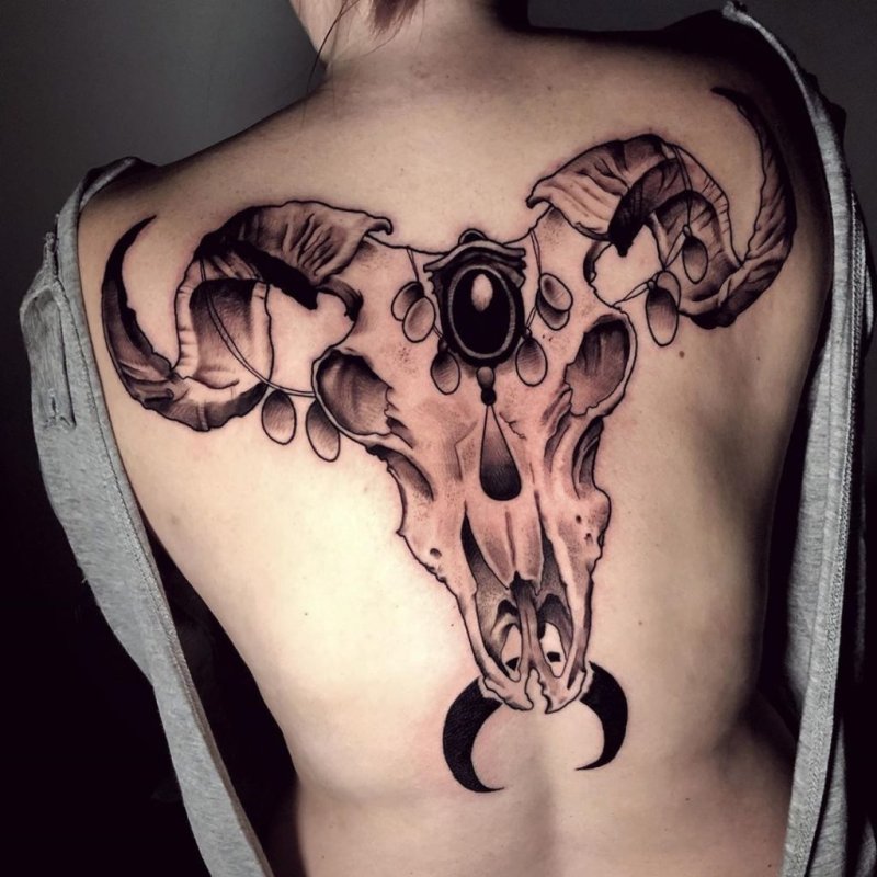 Тату Овен Aries