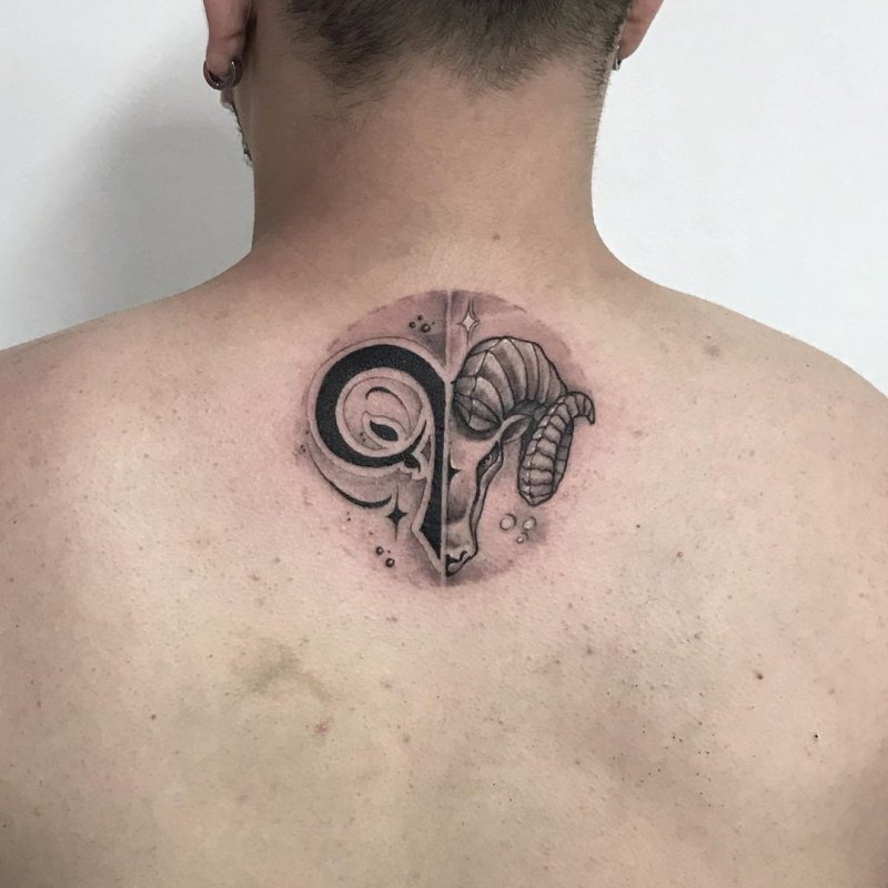Aries Skull Tattoo