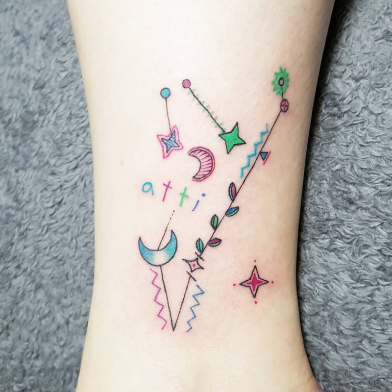 Virgo Созвездие тату