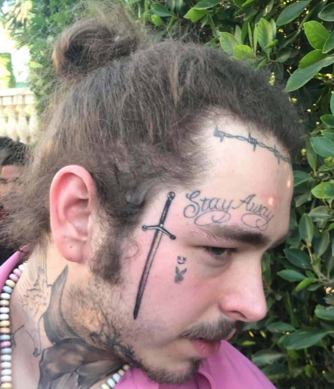 Post Malone 2020 лысый