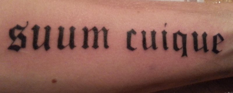 Suum cuique тату