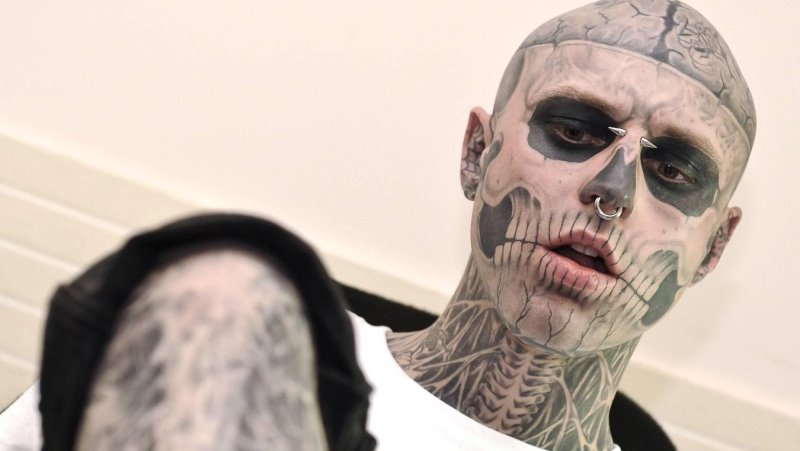 Rick Genest и его жена