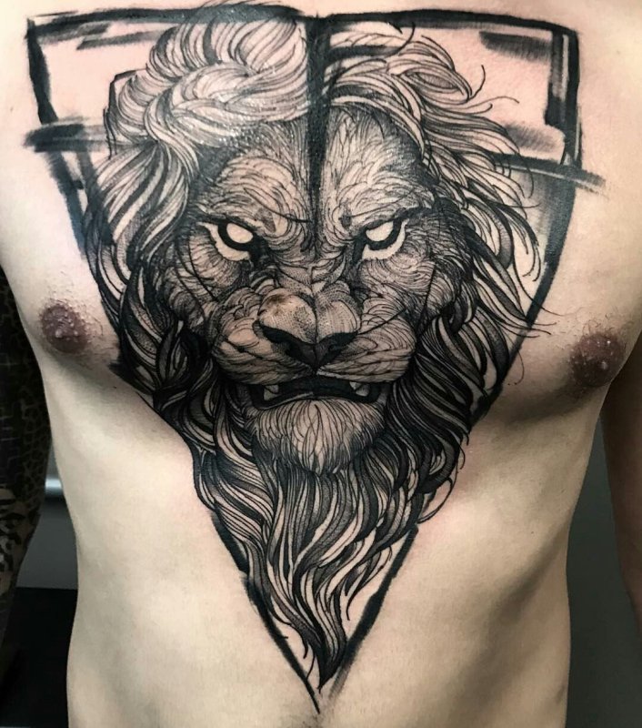 Fredao Oliveira Tattoo Лев