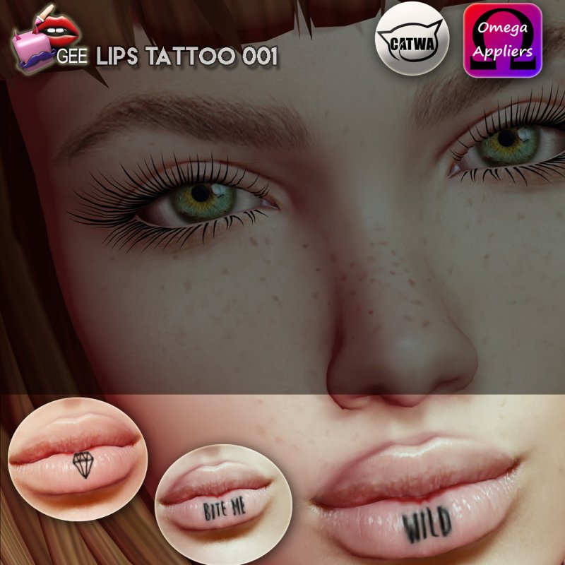 Lip Tattoo тигровый красный
