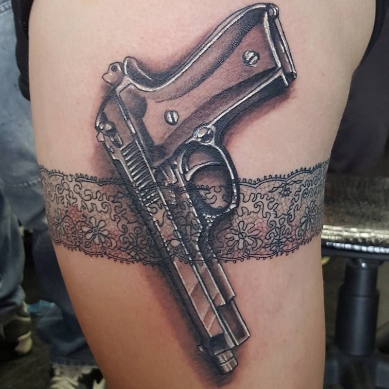 Пистолет-пулемёт Uzi Mac-10 рисунок