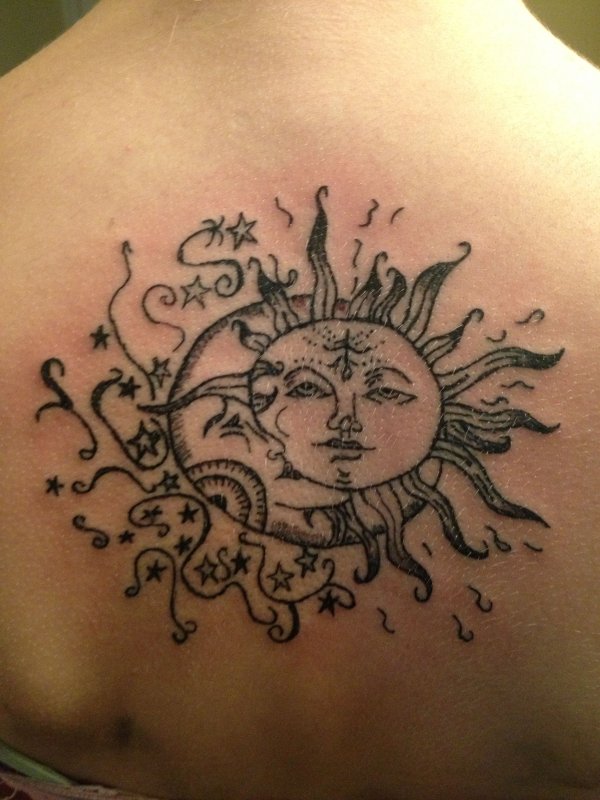 Sun Moon тату