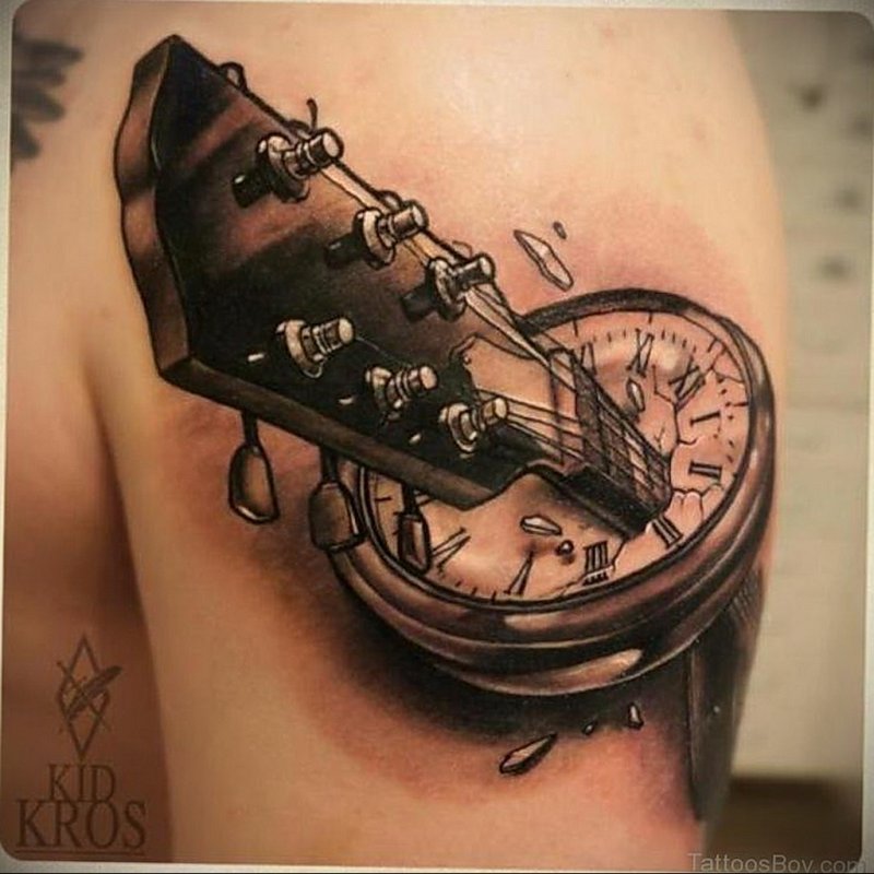 Старая скрипка тату