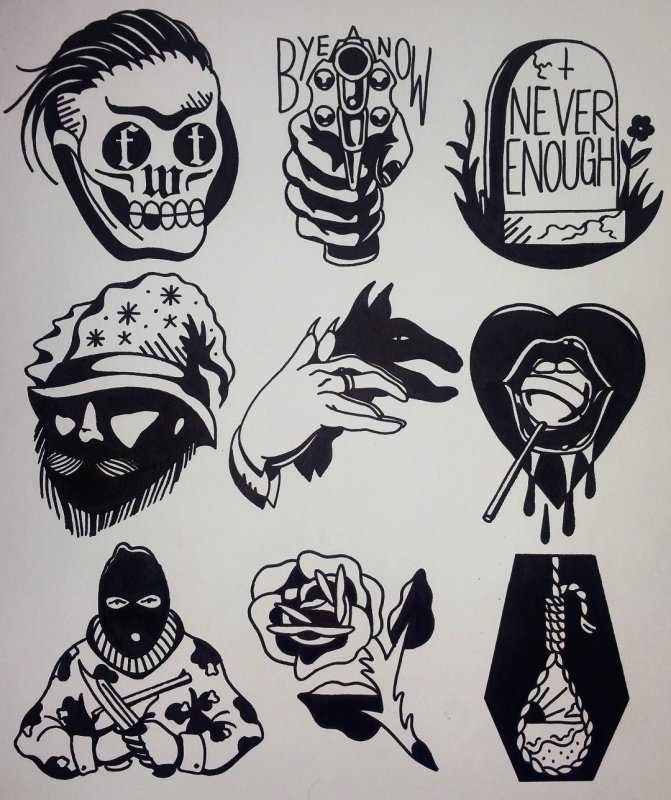 Тату Gangsta