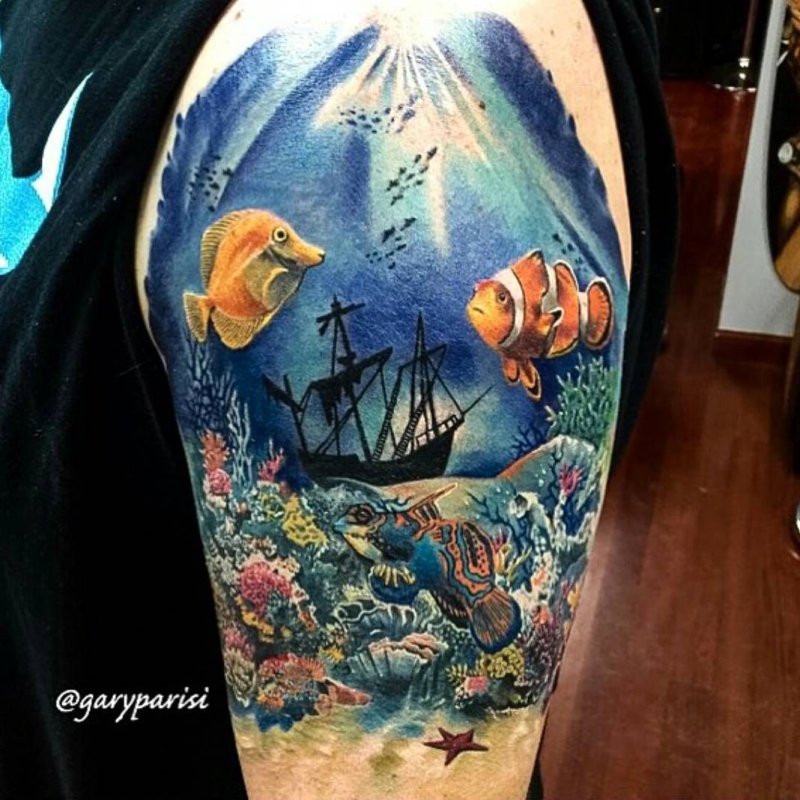 Тату Морское дно