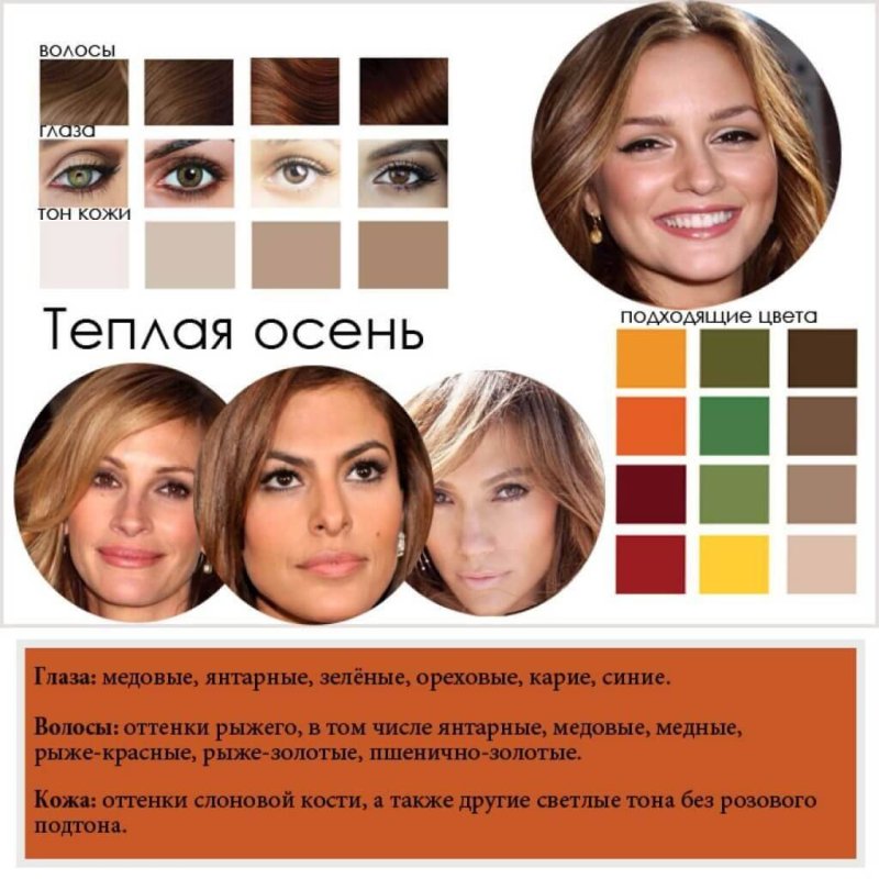 Тёмная осень цветотип палитра