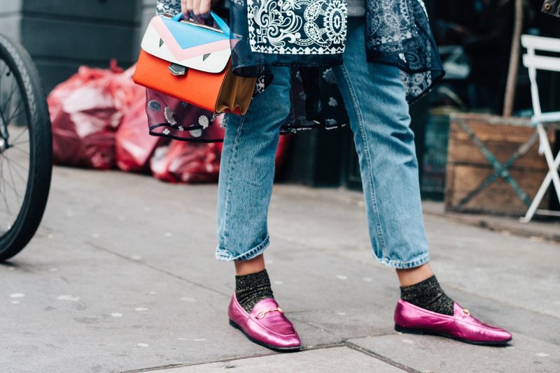 Лоферы с носками 2021 Street Style