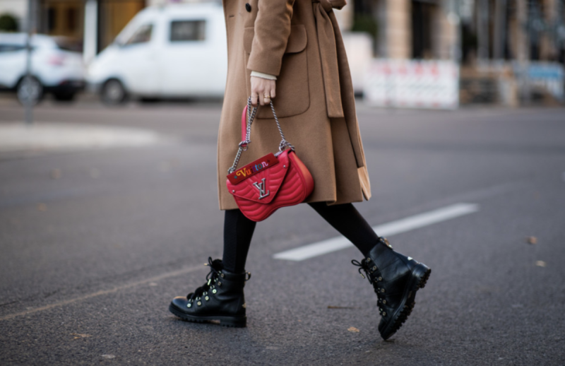 Street Style ботинки Прада 2020