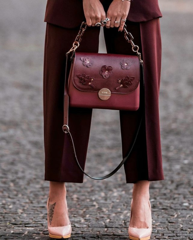 Бордовая сумка Furla Burgundy