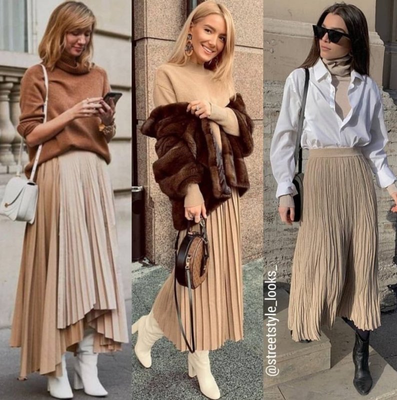 Коричневая юбка Uniqlo