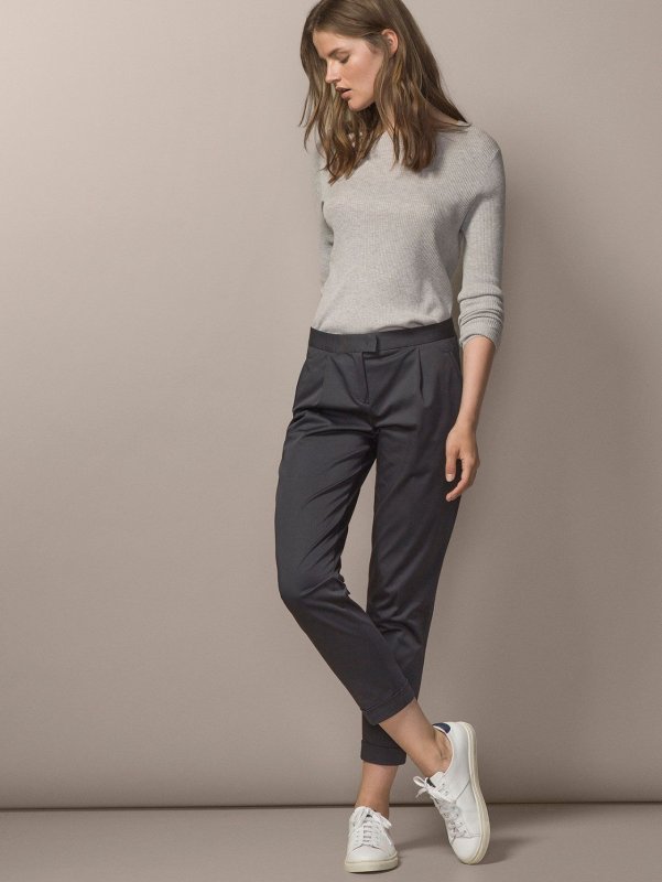 Massimo Dutti классические брюки серые