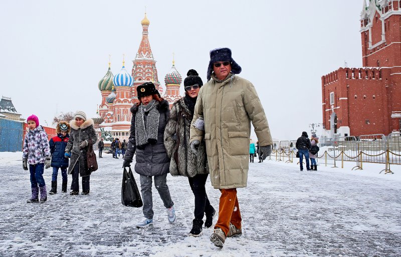 Красная площадь зима