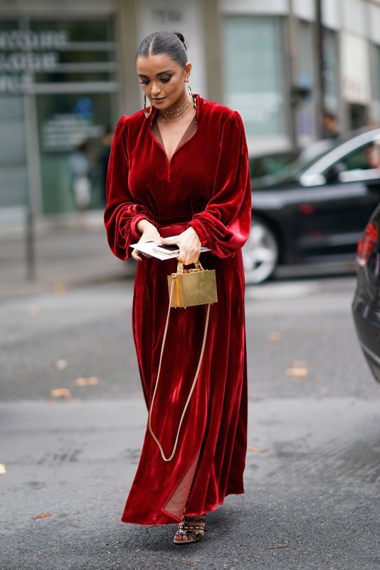 Бархатное платье Malina Fashion