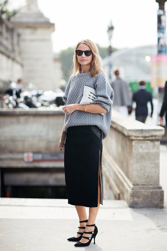 Трикотажная юбка Street Style