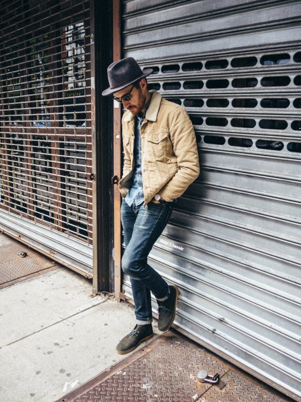 Clarks Desert Boots мужские синие